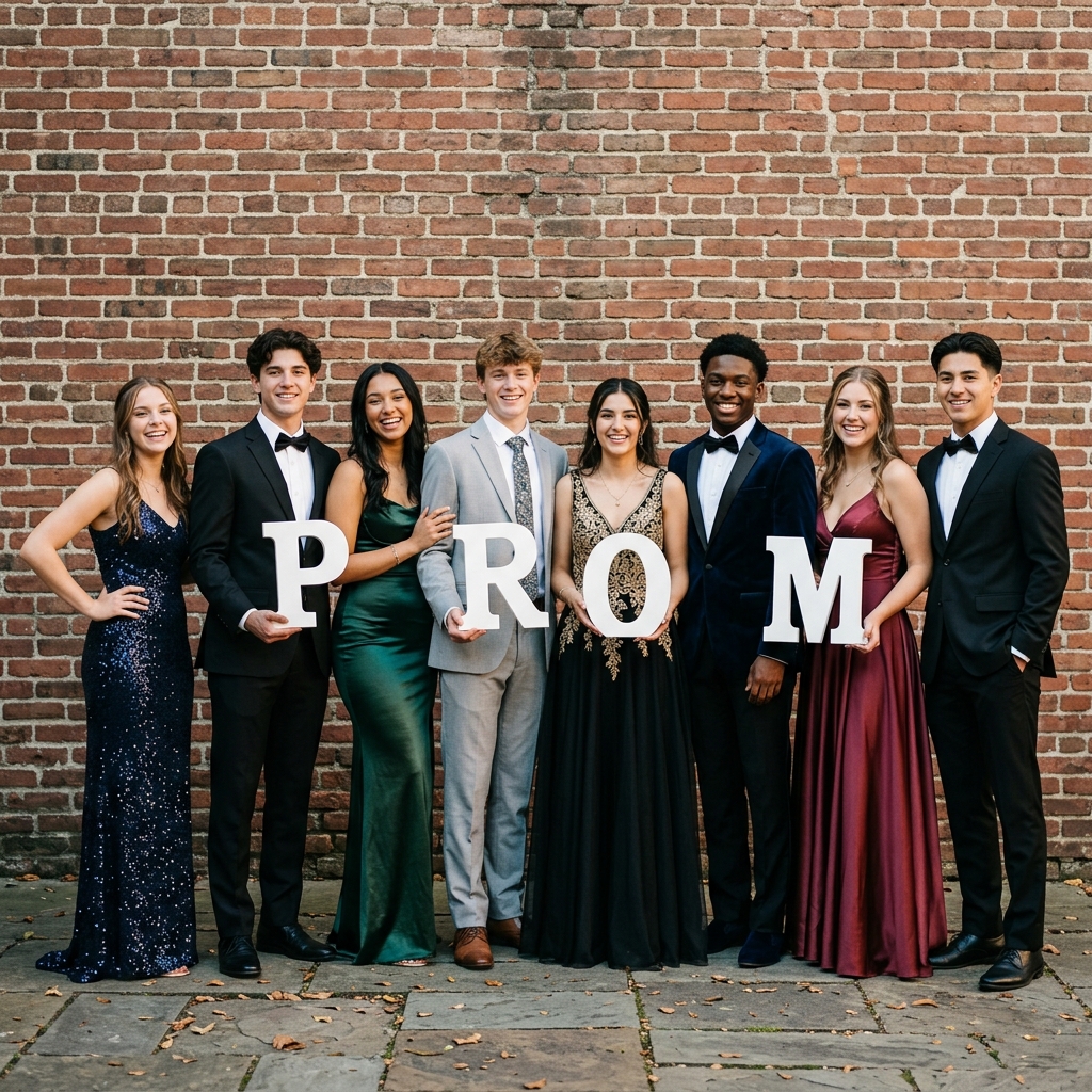 Young man dressed for prom
